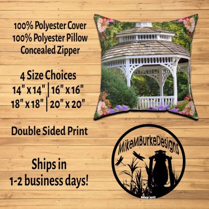 Floral Gazebo Garden Pillow | Floral Throw Pillow for Cottagecore | Sofa Pillow | Amazing Gift for Mom | Home Gift | Farmhouse Decor - Image 7