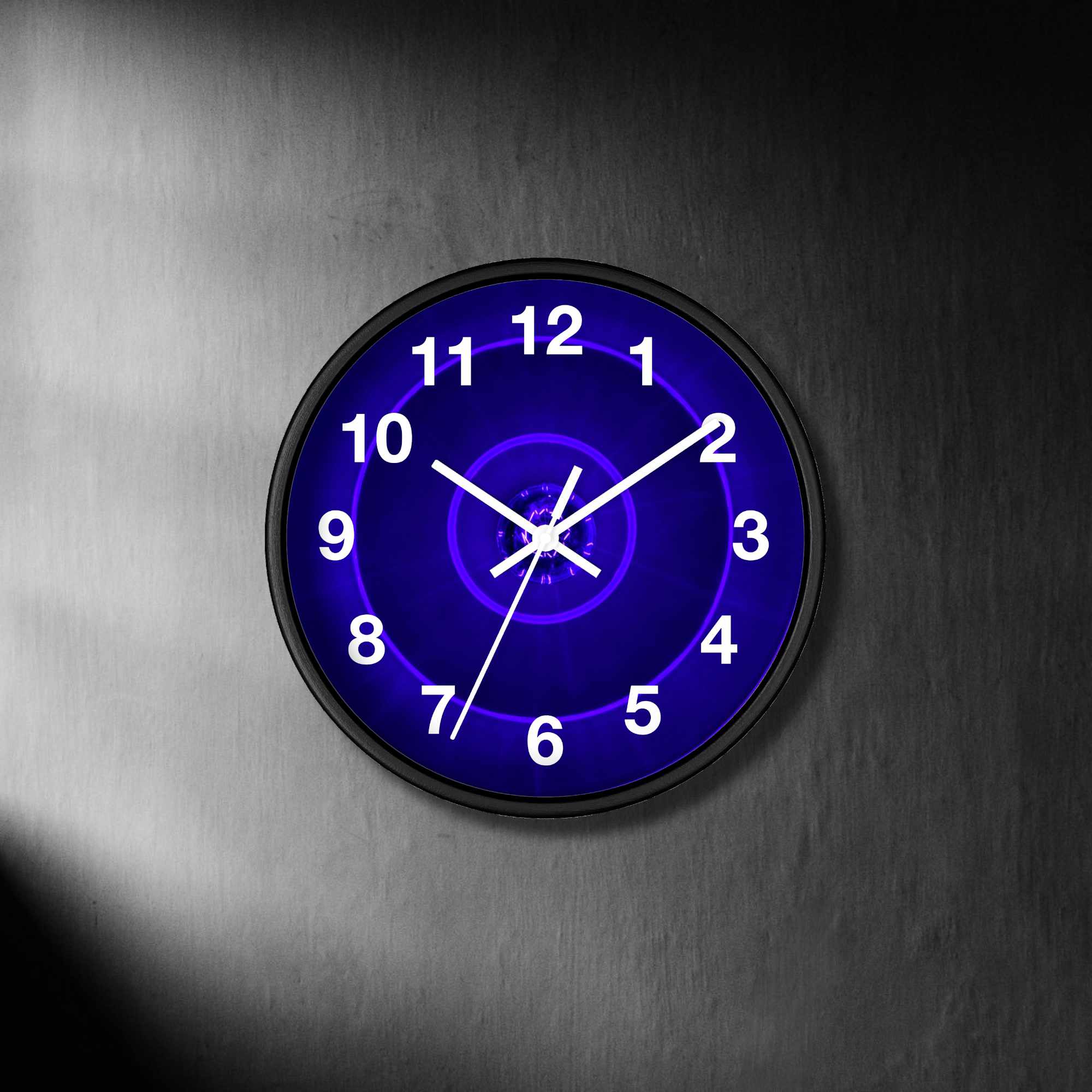 Blue Clock Home Decor, Battery Operated, Modern Gothic Clock Unique Wall Decoration, Gift For Wife - Image 2
