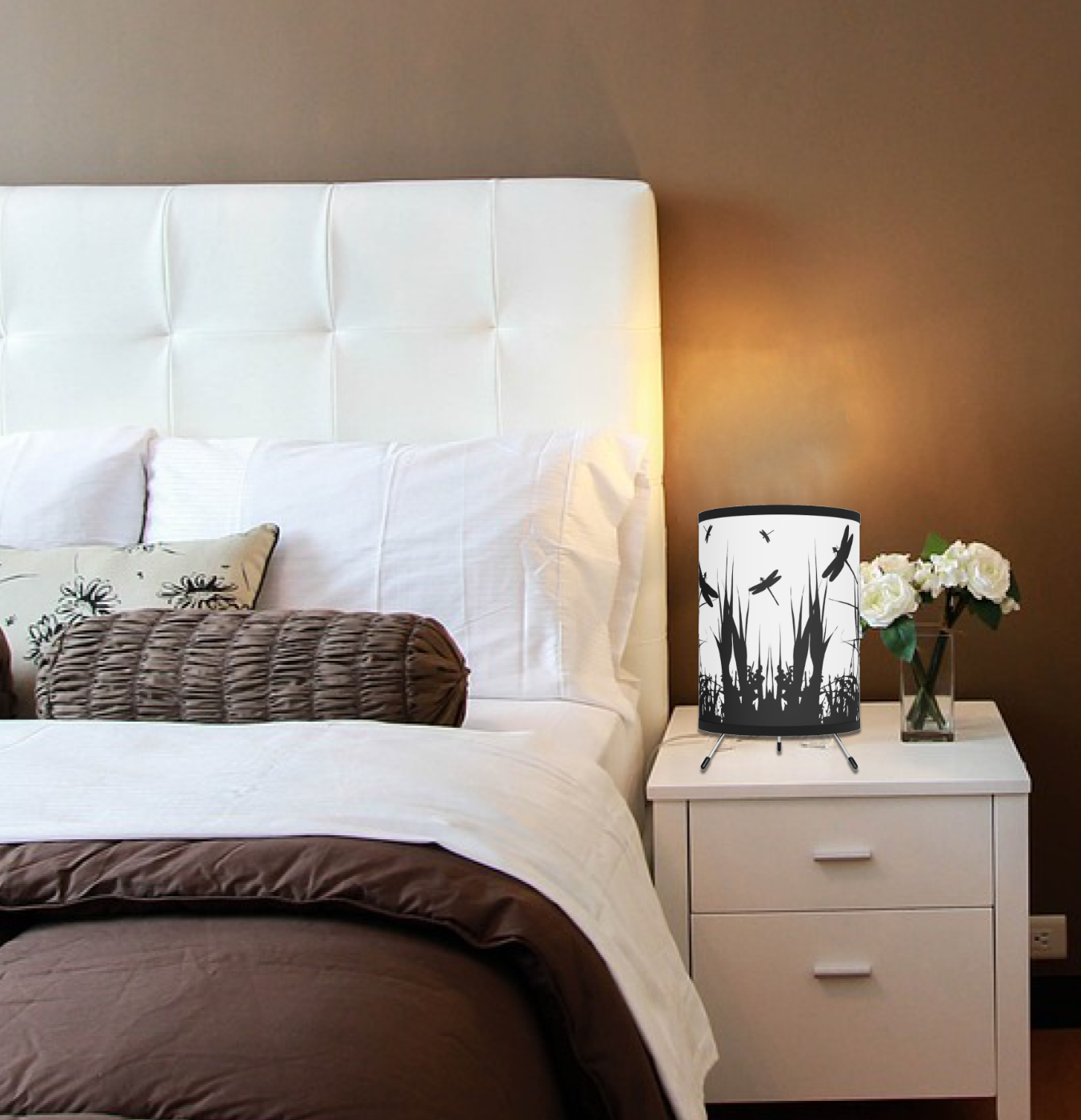 Dragonfly Lamp, Country Farmhouse Decor, Gift For Women, Rustic Tripod Lantern, Home Lighting, Gift For Her - Image 3