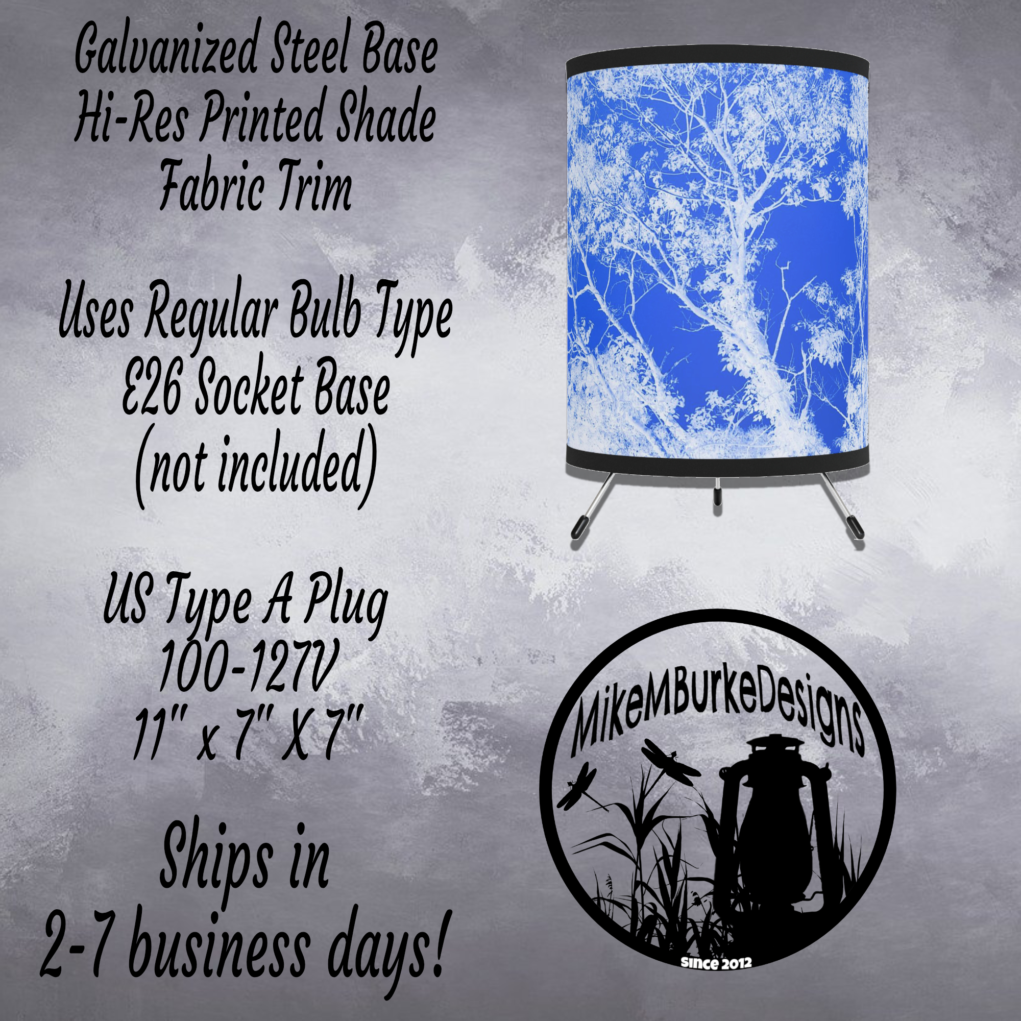 Electric Lantern Table Lamp, Nature Decor, Christmas Gift, Country Farmhouse, Housewarming Gift Tripod Tree Lamp - Image 6