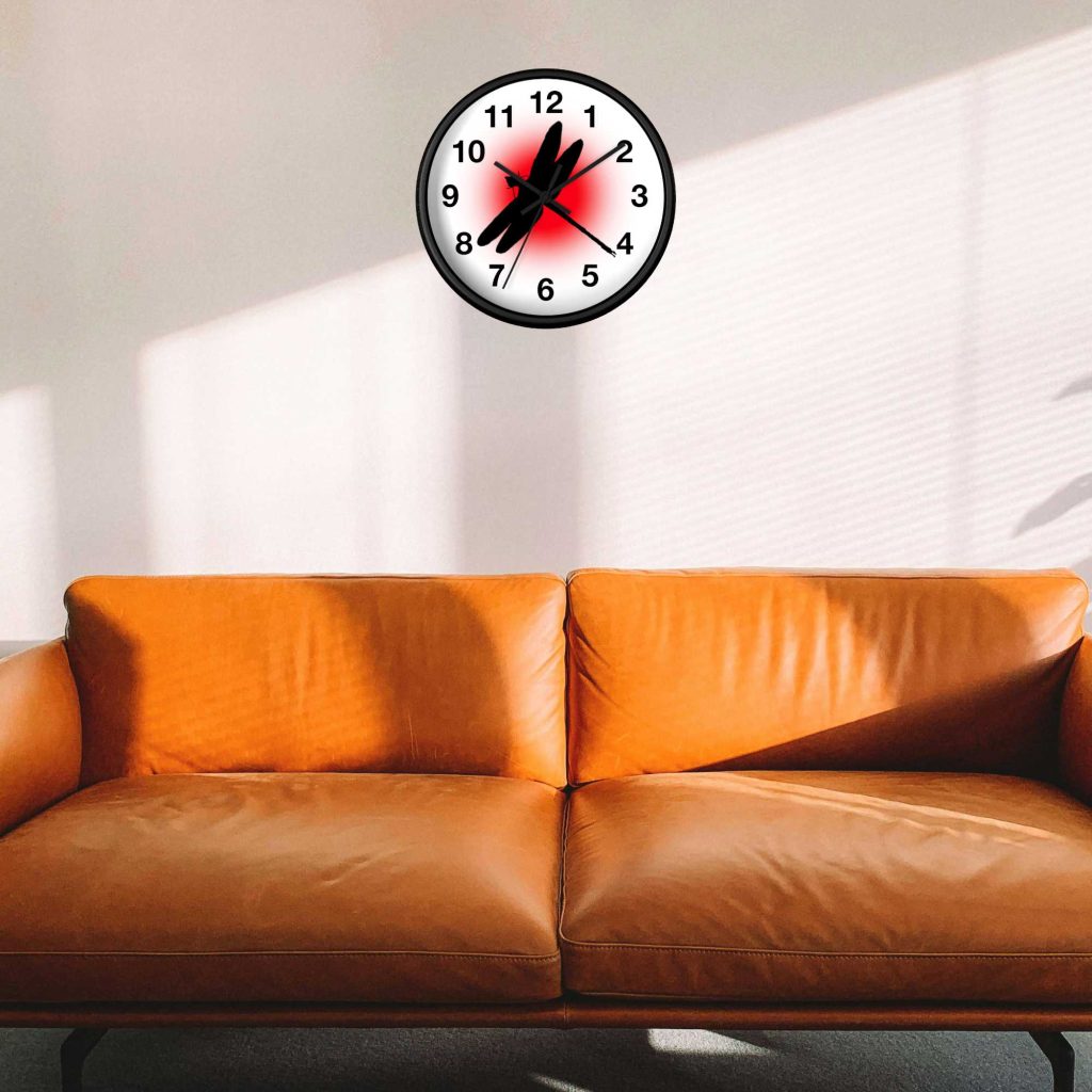 Dragonfly Clock, Rustic Farmhouse, Spring Home Décor, Wooden Clock Gift, Nature Theme Kitchen Wall Art - Image 4