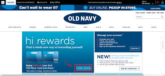 Old Navy Credit Card Login