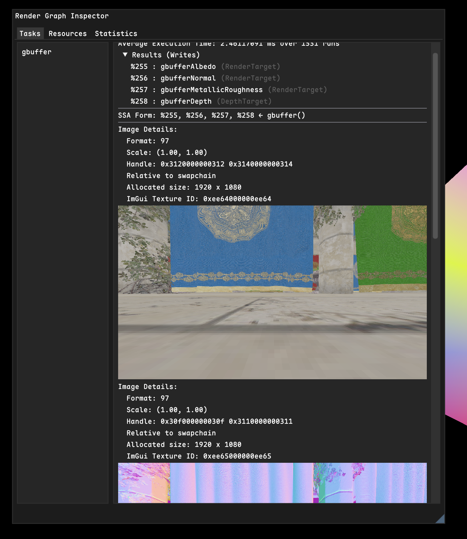 Render Graph Inspector