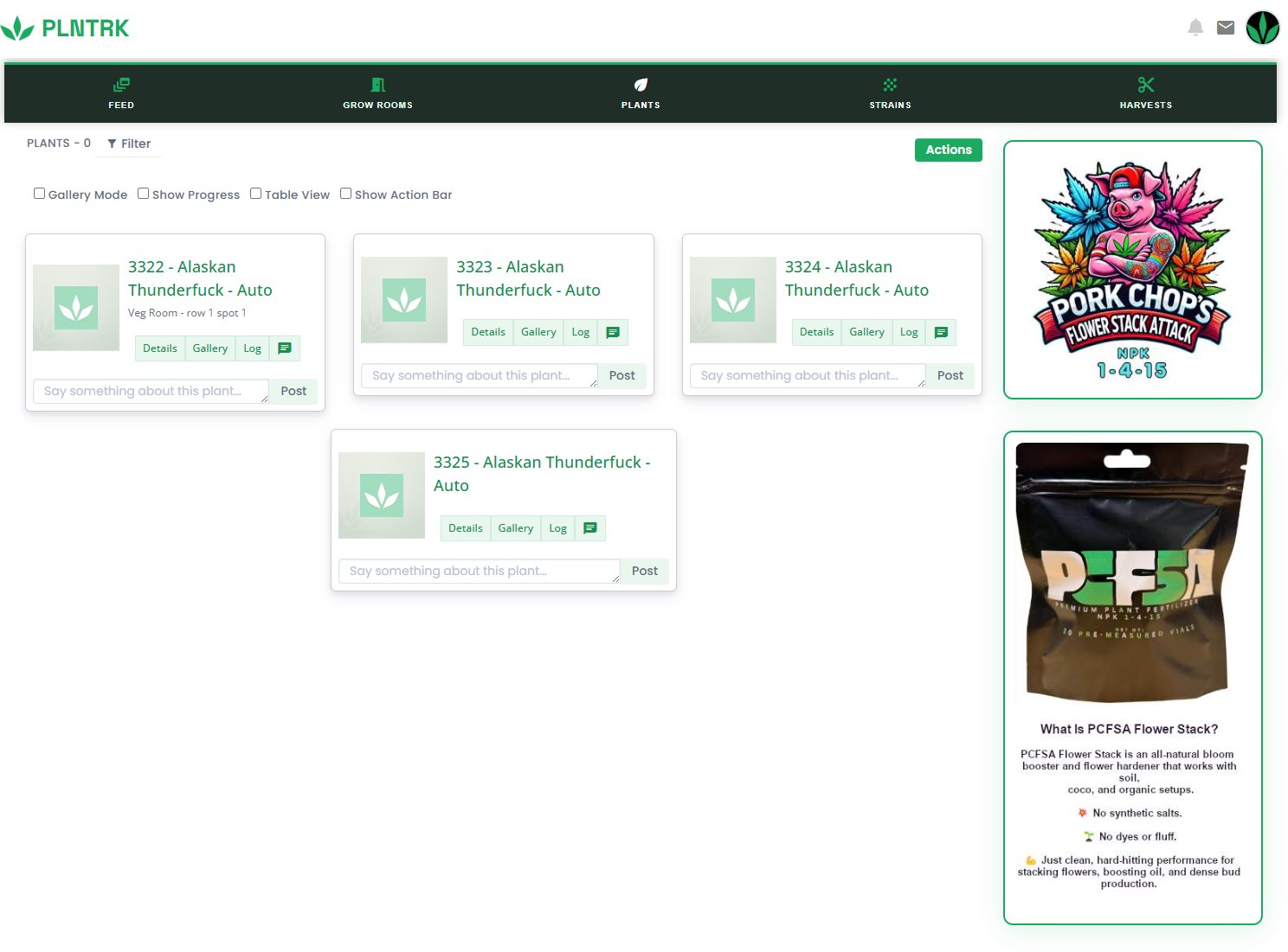 Gallery image 3 for "Advertise with PLNTRK" on PLnTrk PLnTrk: Gallery image 3 for "Advertise with PLNTRK" – cannabis tracking
