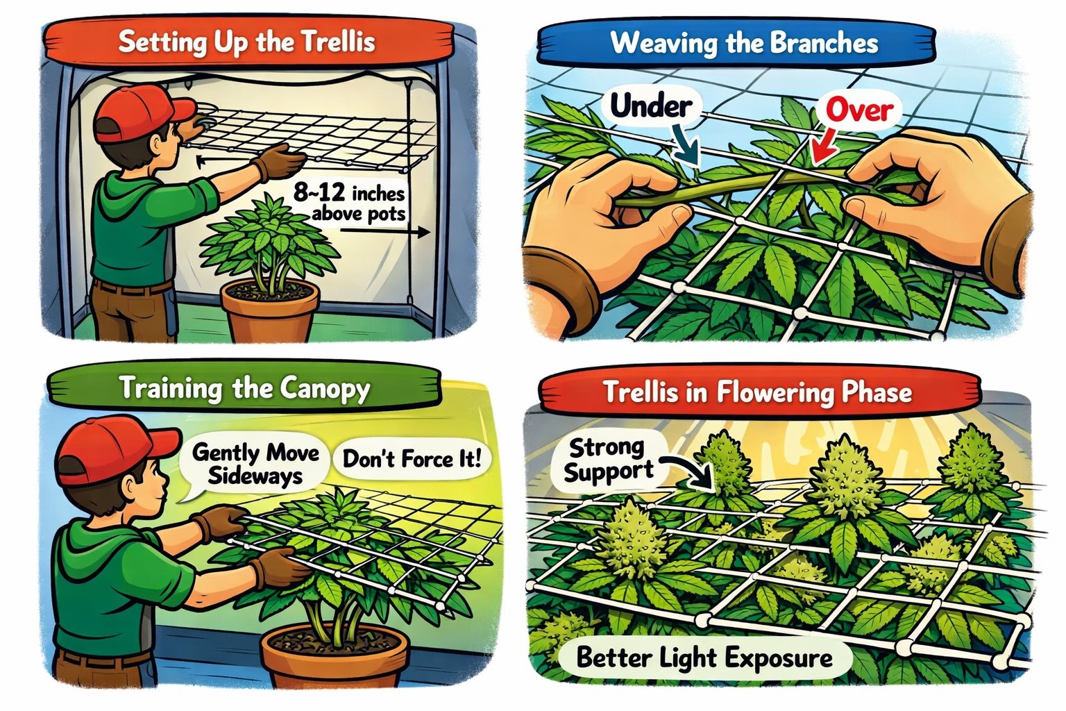 PLnTrk: Featured image for "Trellis Net: The Unsung Hero of Even Canopy Growth" – plant tracking screenshot