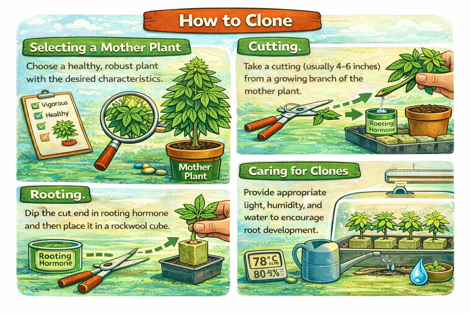 PLnTrk: Featured image for "Introduction to Cannabis Clones" – plant tracking screenshot