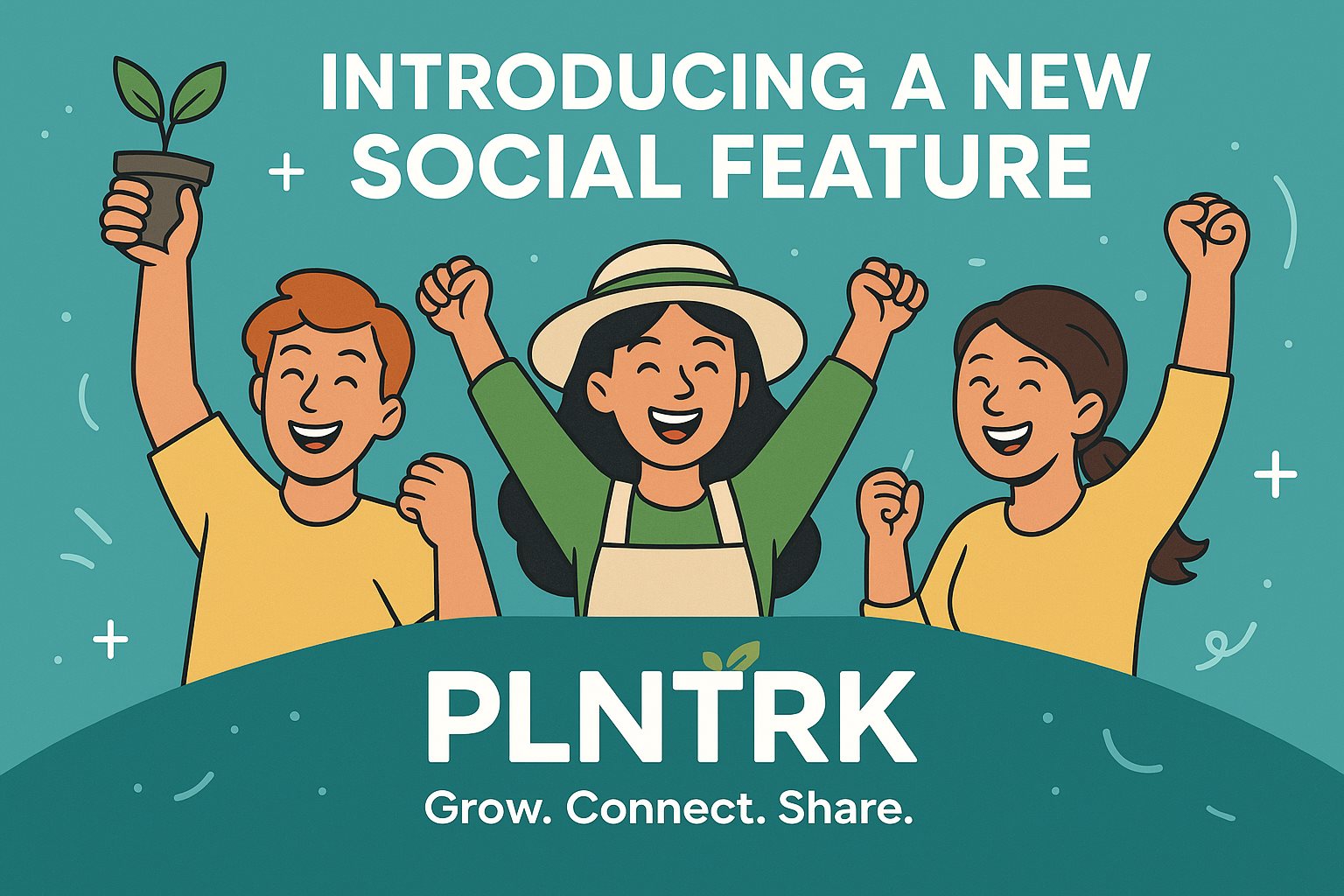 Featured image for "Introducing the PLnTrk Social Feed: Connect With Fellow Growers" on PLnTrk PLnTrk: Featured image for "Introducing the PLnTrk Social Feed: Connect With Fellow Growers" – plant tracking screenshot