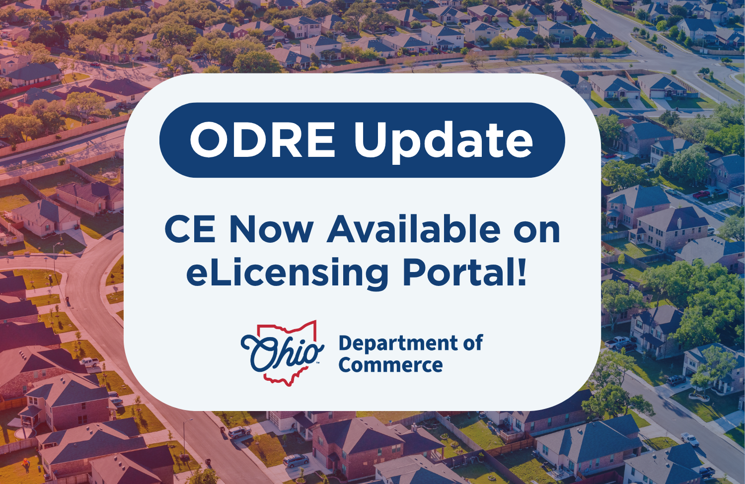 CE Now Available on ORDE eLicensing Portal! 