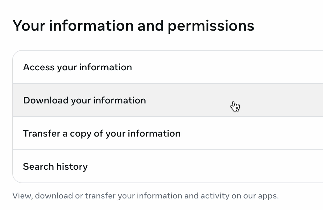 Download Information Screenshot