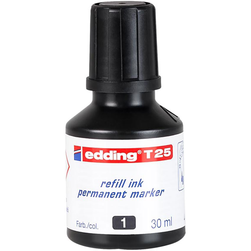 MARKER REFILL PERM INK ET25 30ML BLACK
