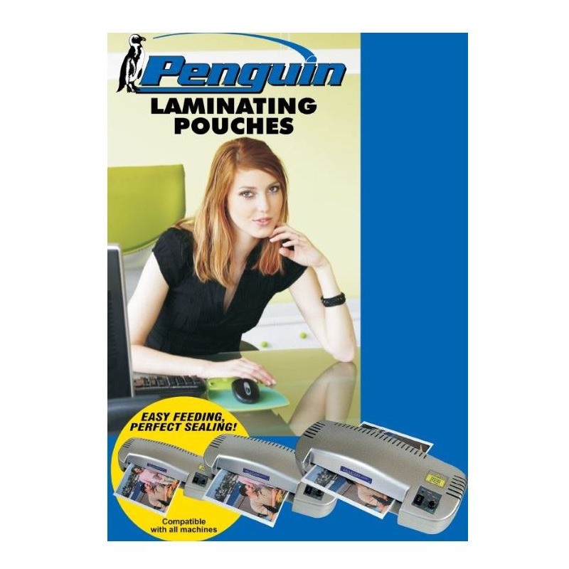 OfficeBox Penguin A4 Laminating Pouches 250 Micron Matt