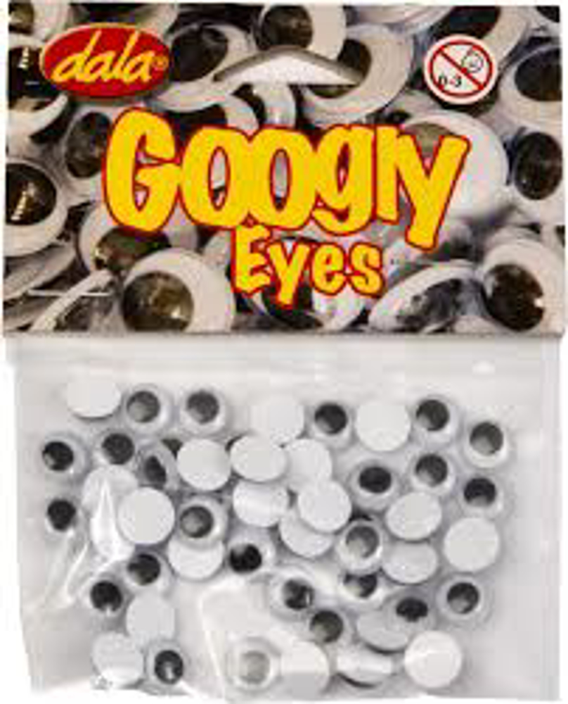 Craft Googly Eyes – 8mm, 50 Pack