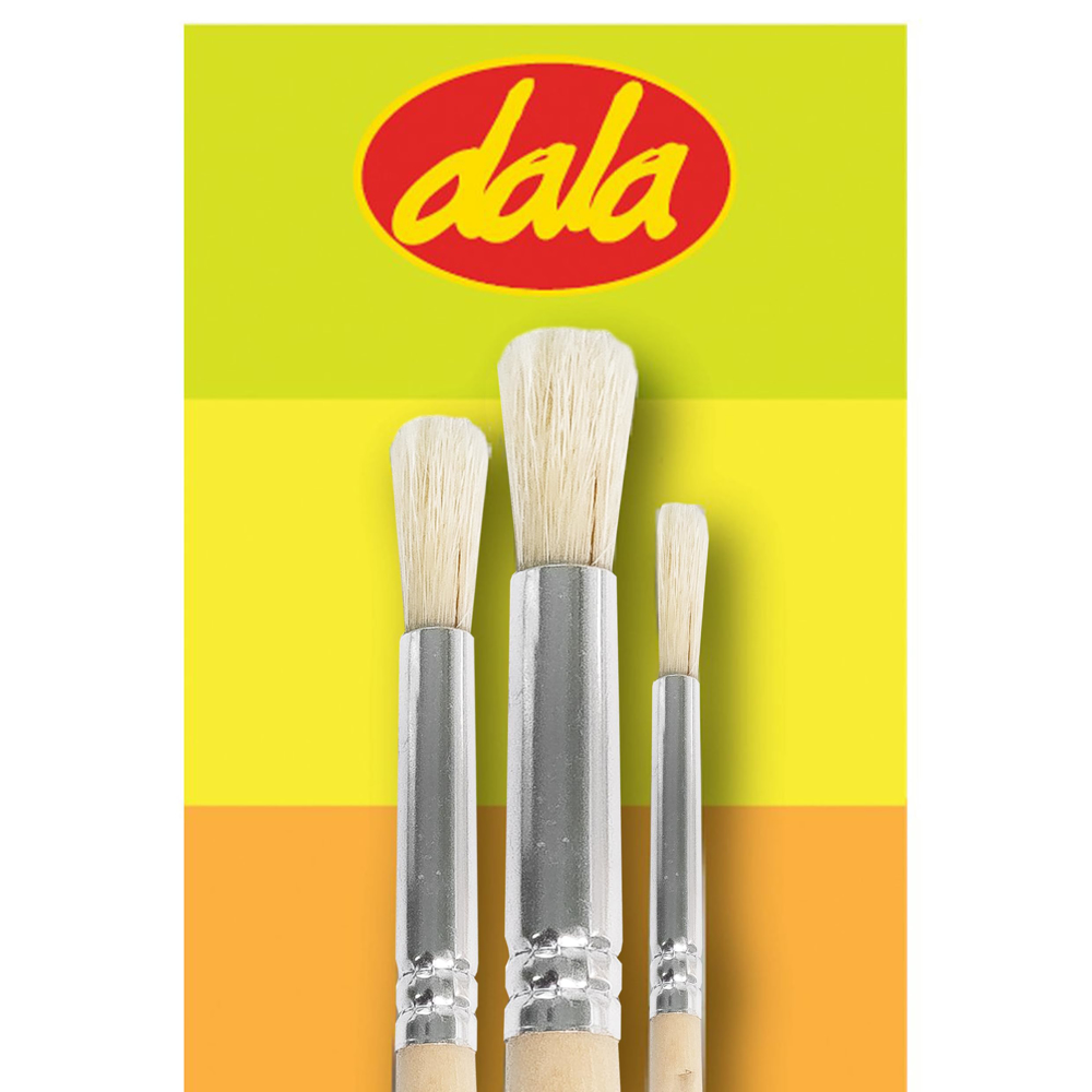 Dala 504 Stubby Paintbrush Set – 3 Pieces