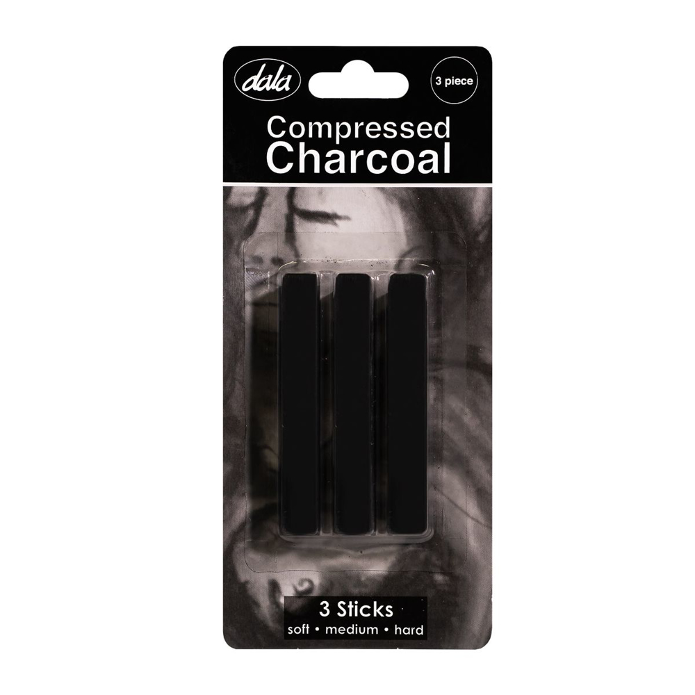 Compressed Black Charcoal – 3 Pieces