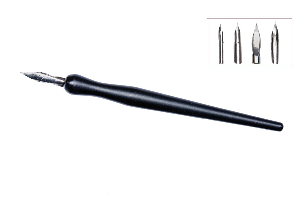 Dip Pen with 4 Nibs
