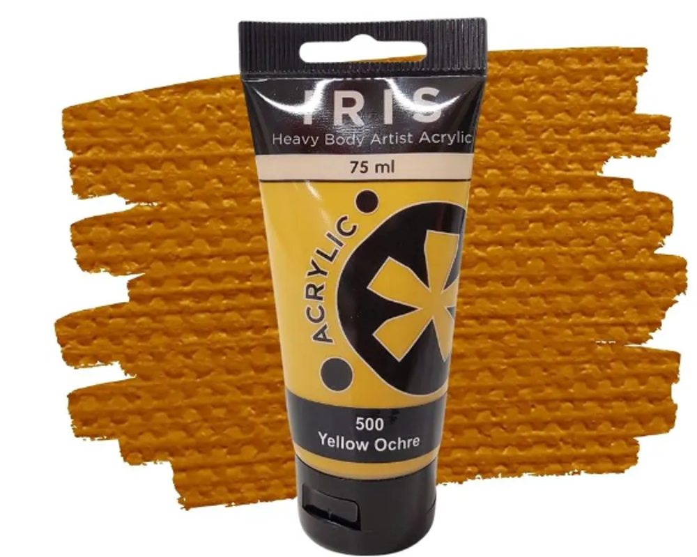Iris Acrylic Paint – 75ml, Yellow Ochre