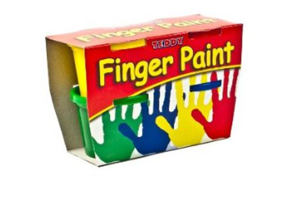 Teddy Finger Paint Kit – 4 x 100ml