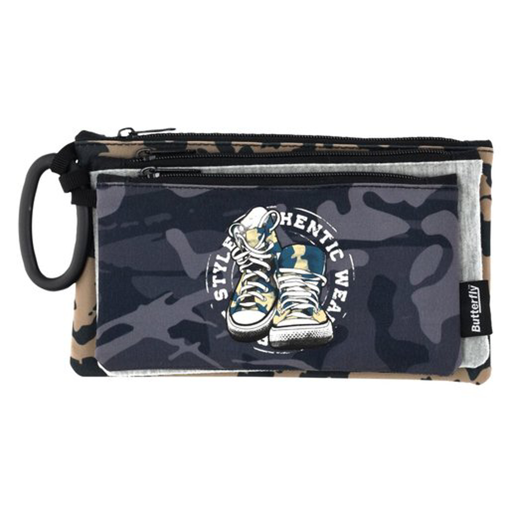 PENCIL CASE - 3 COMPARTMENT DELUXE (ASSORTED)
