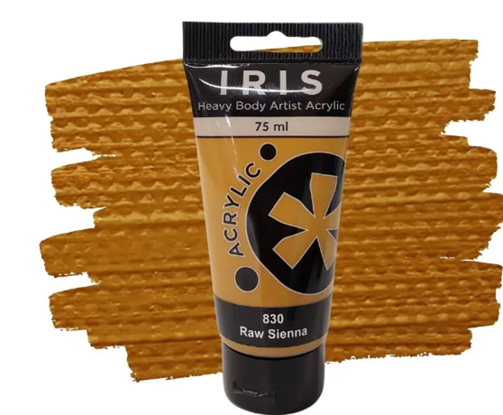 Iris Acrylic Paint – 75ml, Raw Sienna
