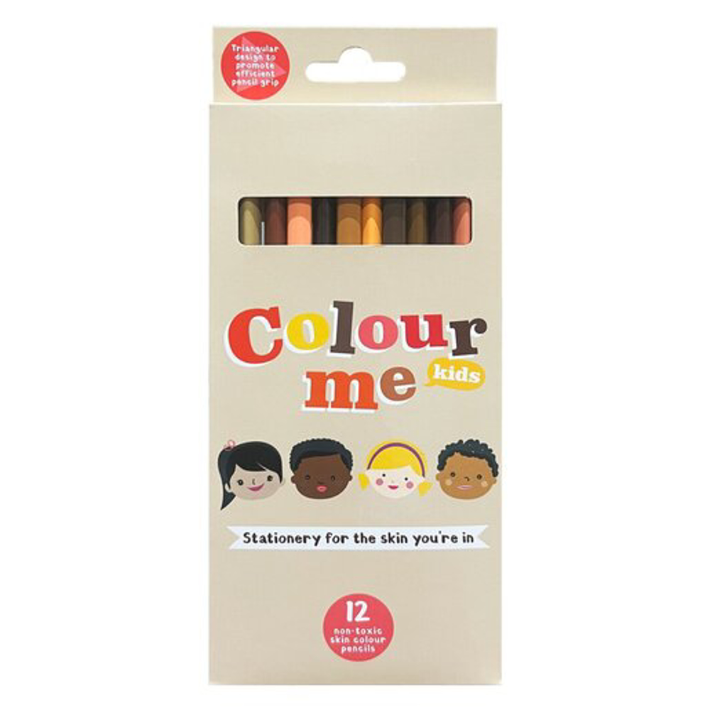 COLOUR ME Colour Pencils Tri-Grip Skin Tones 12's 