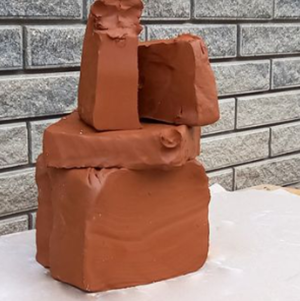 TEDDY MODELLING CLAY 500g BROWN