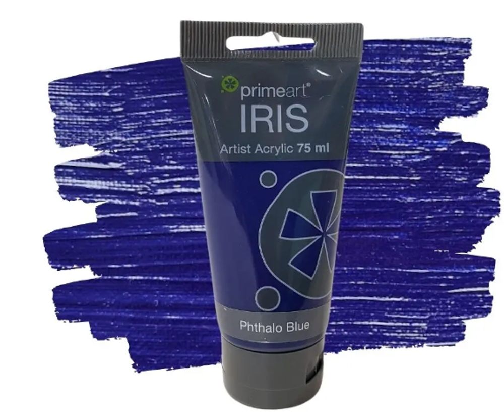 Iris Acrylic Paint – 75ml, Phthalo Blue