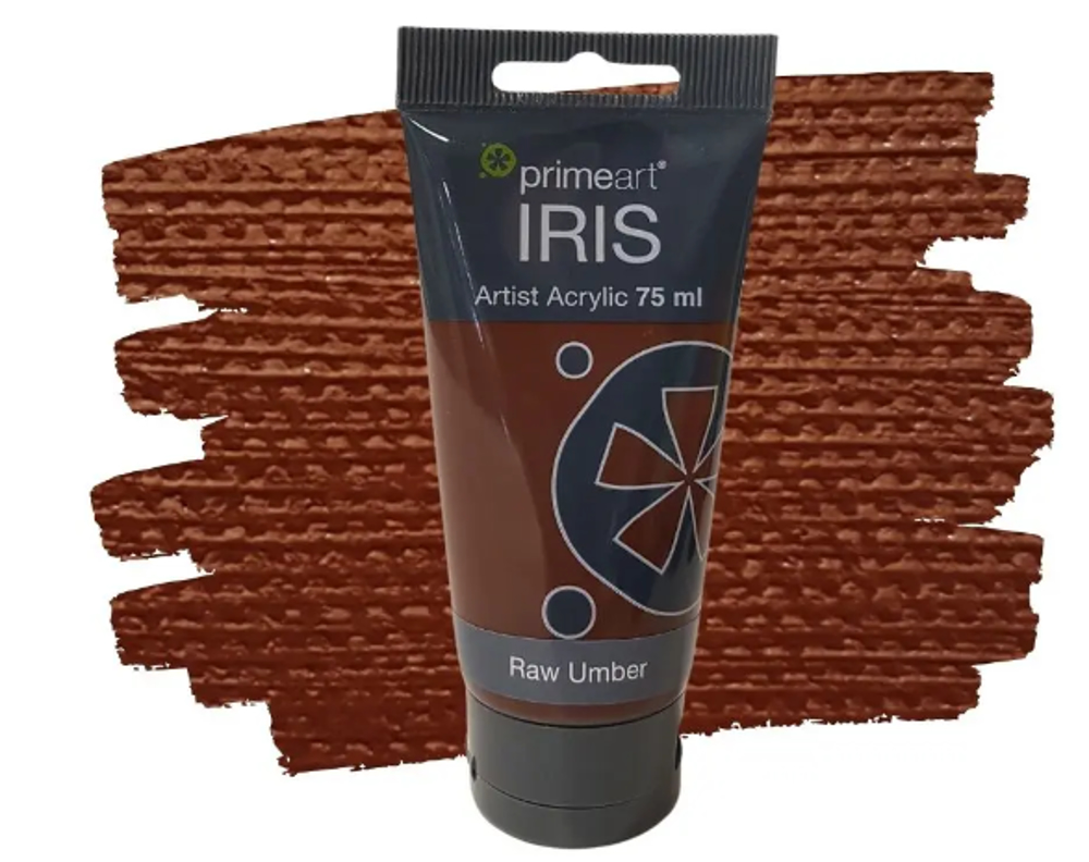 Iris Acrylic Paint – 75ml, Raw Umber