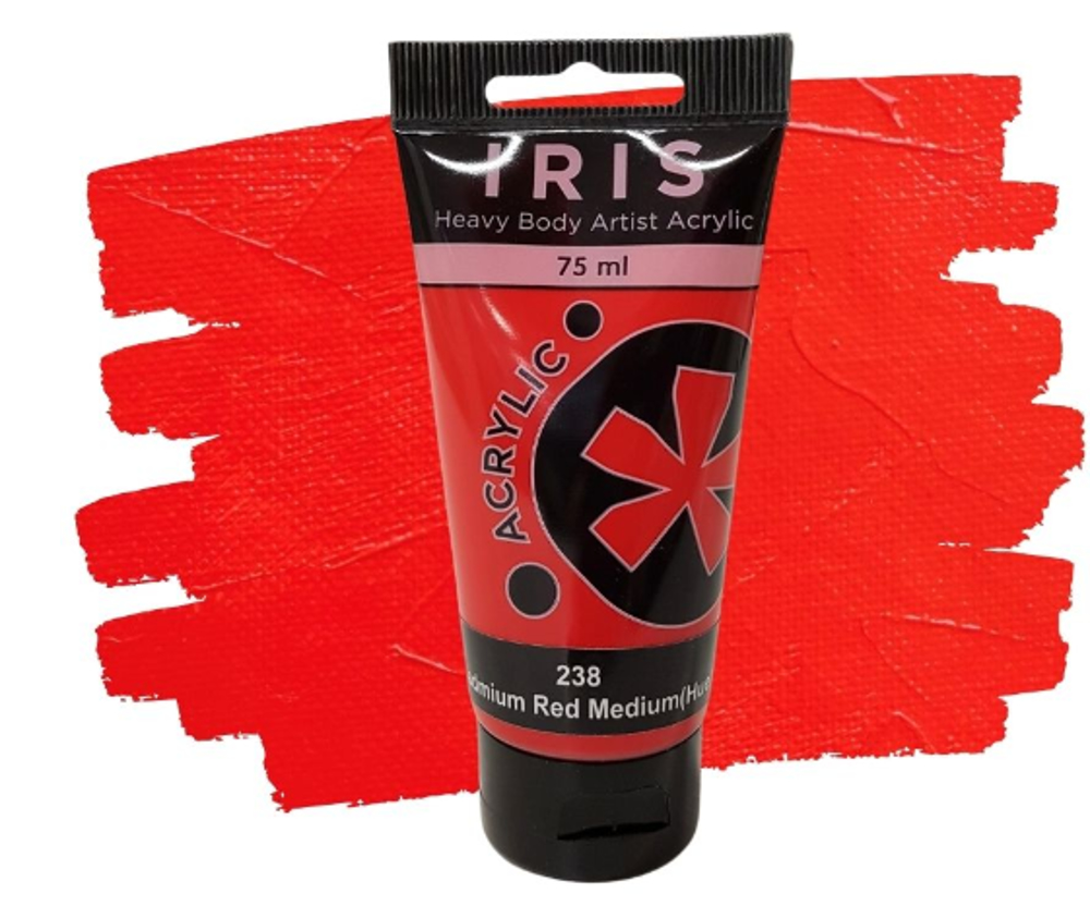 Iris Acrylic Paint – 75ml, Cadmium Red Medium Hue