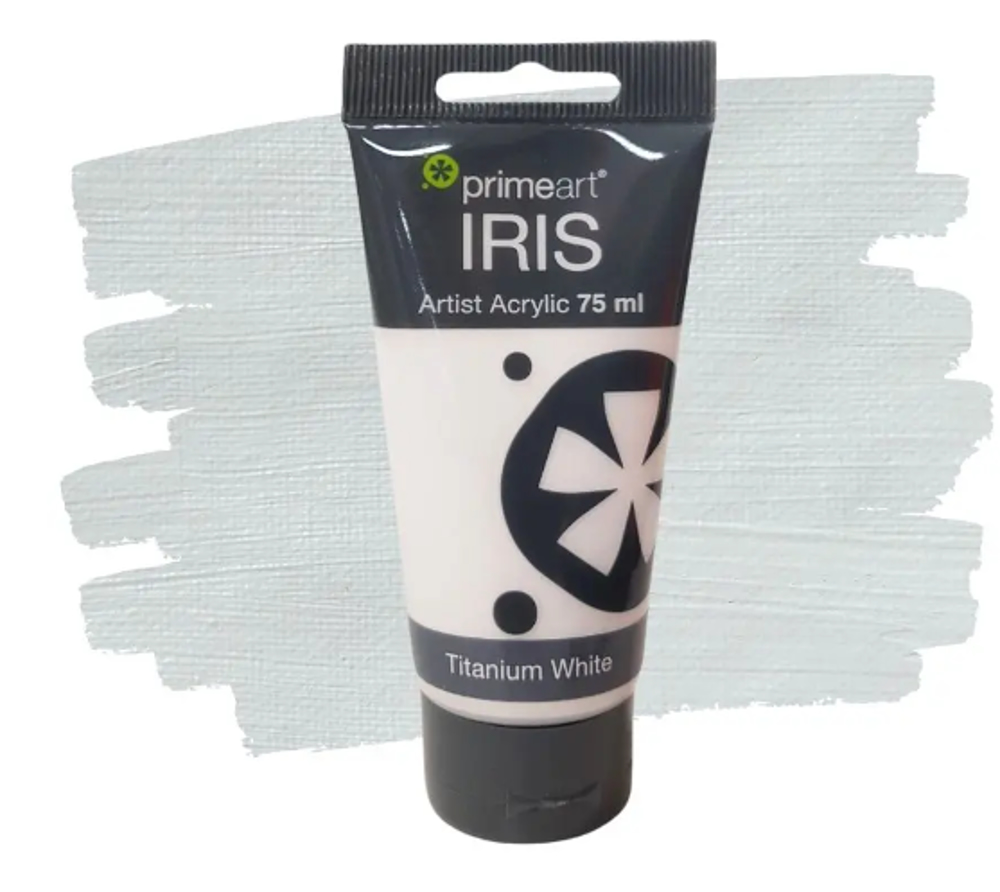 Iris Acrylic Paint – 75ml, Titanium White