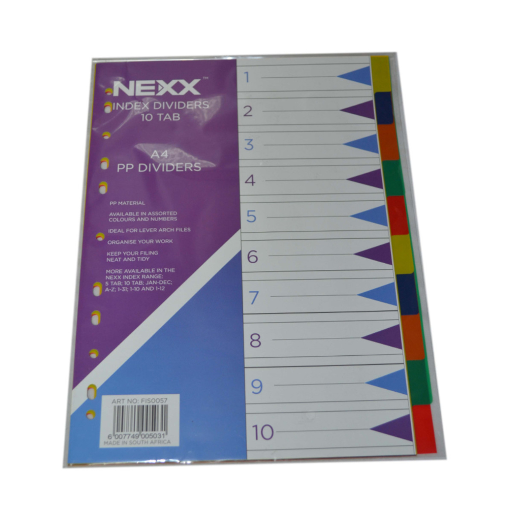 NEXX PVC Divider 10 Tab