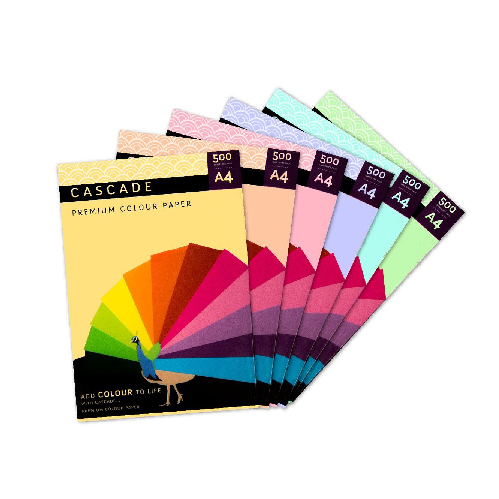 Cascade A3 Coloured Paper – 80gsm, Deep Red, 500 Sheets