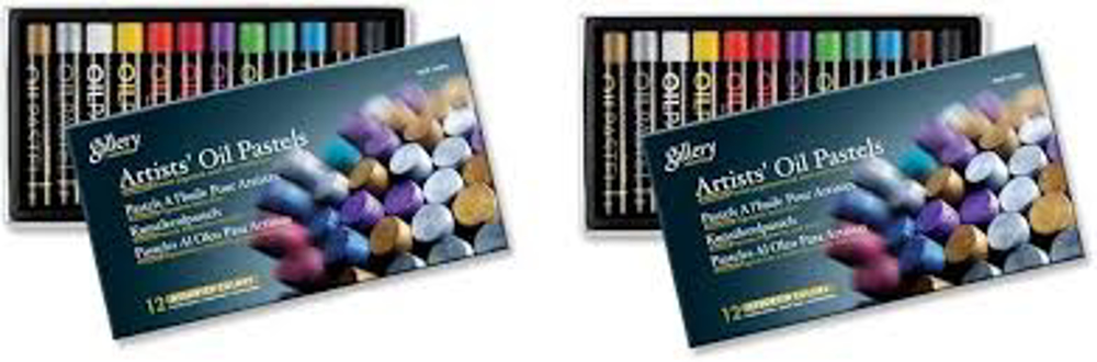Mungyo Metallic Oil Pastels – 12 Pack