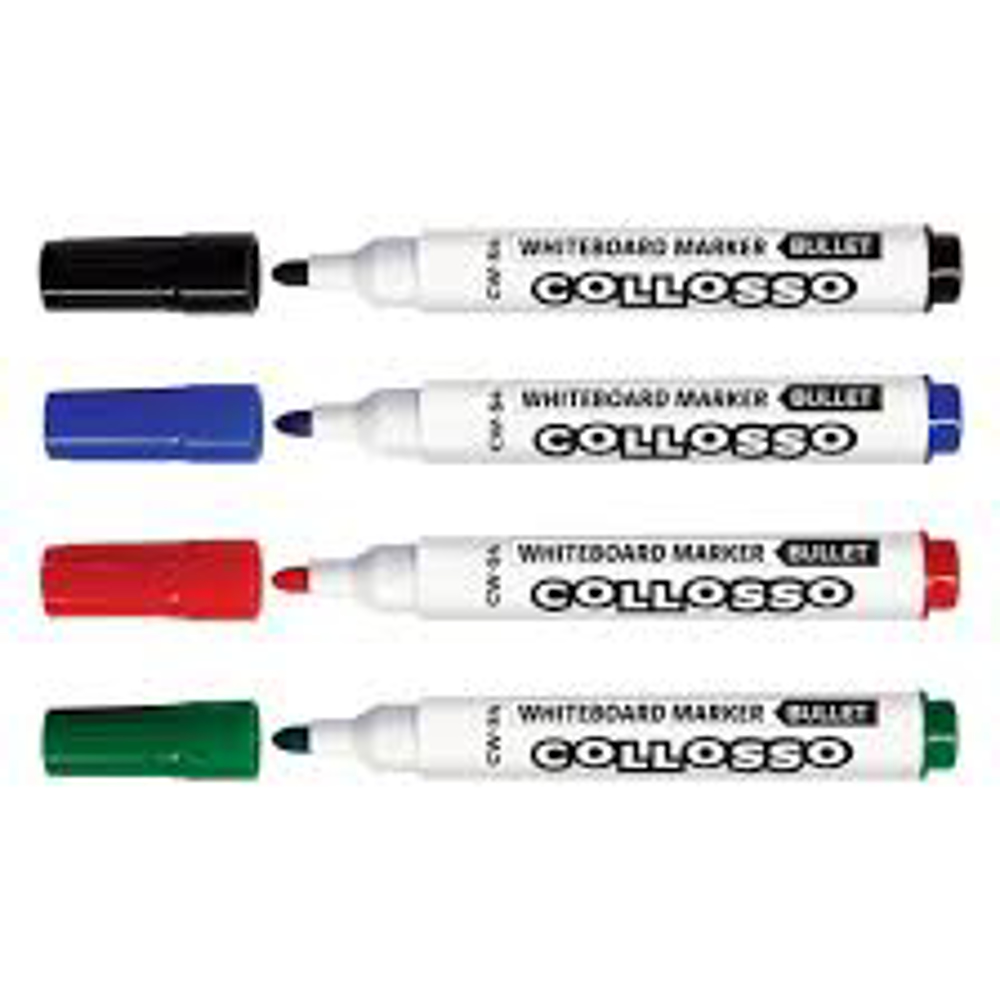 Collosso Whiteboard Markers – Wallet of 4