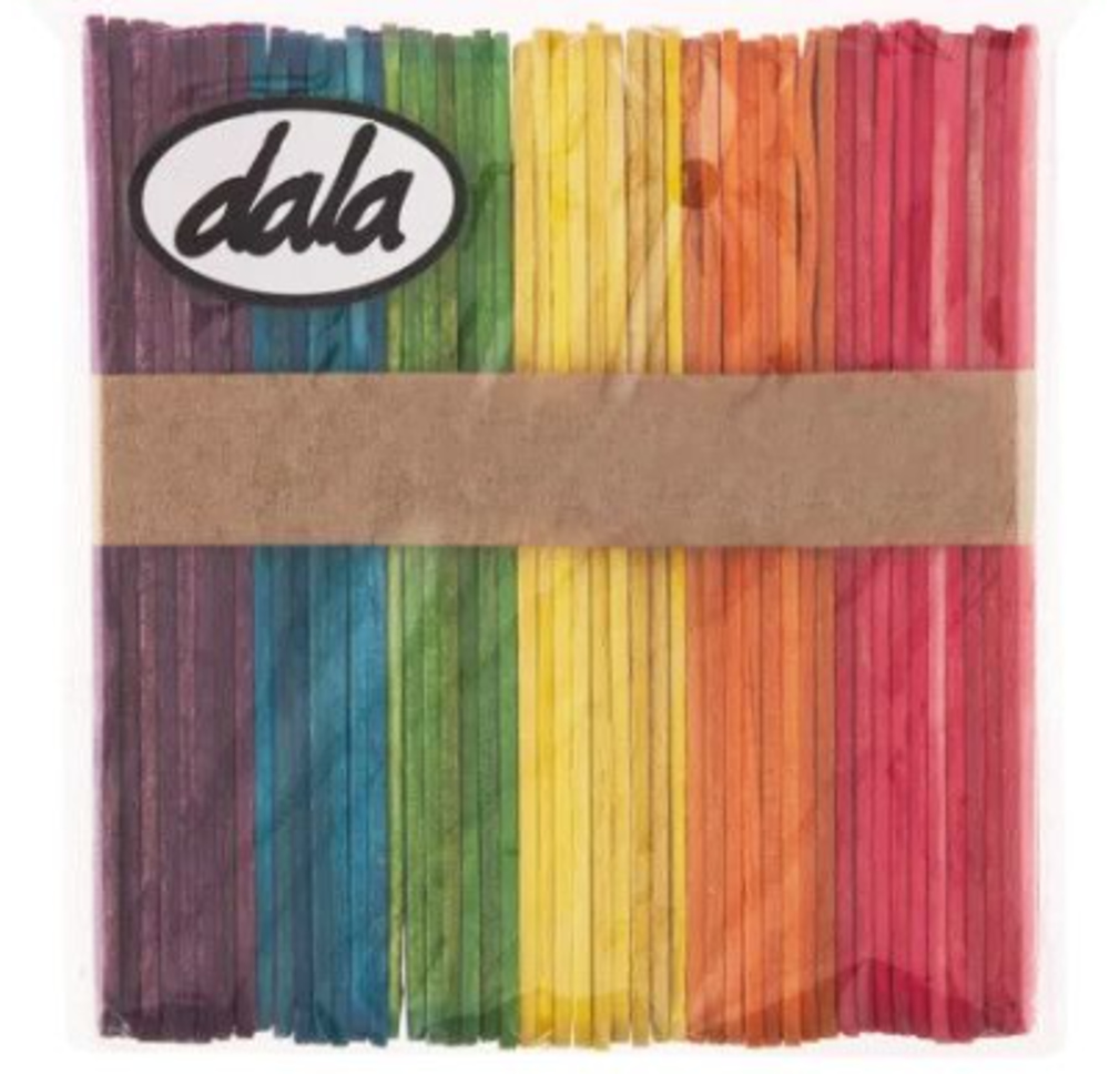 Coloured Craft Sticks – 50 Pack