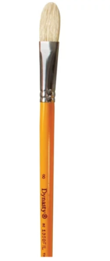 Dynasty Bristle Interlock Filbert Paintbrush – Size 12