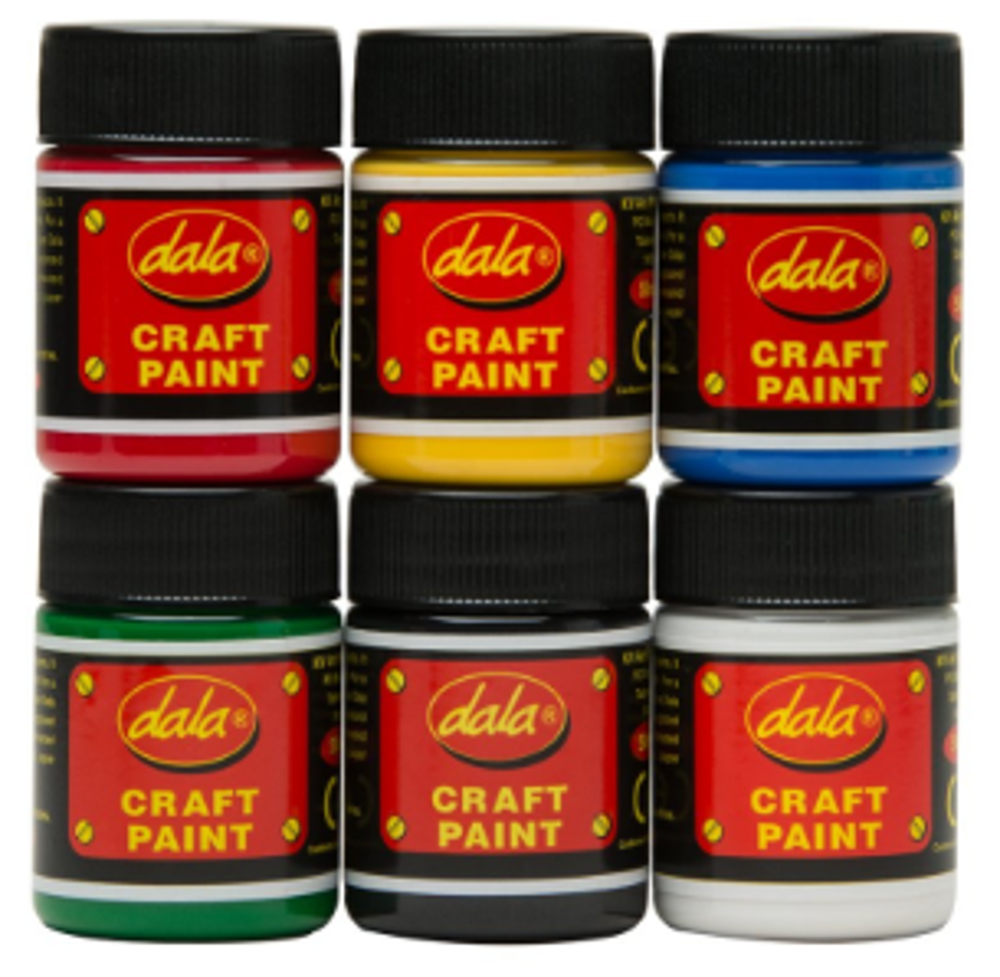 Dala Craft Paint Kit – 6 x 50ml, Assorted