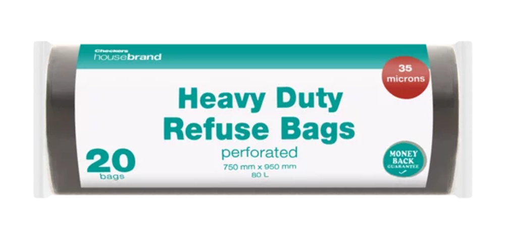 Heavy-Duty Refuse Bags – 35 Micron