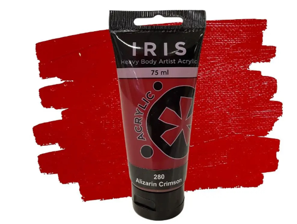 Iris Acrylic Paint – 75ml, Alizarin Crimson