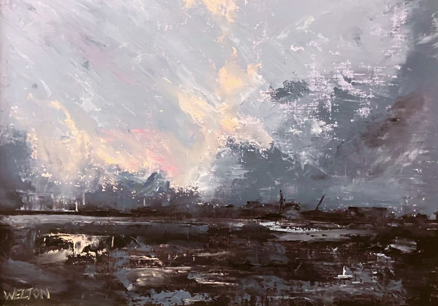 Wendy Welton; Ragged Dawn #2; Oil; Honorable Mention