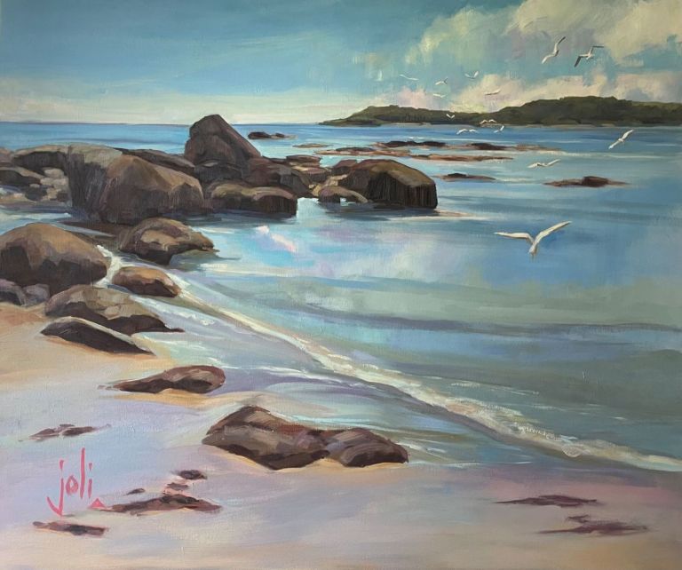 Morning Commute 30x36 oil AM 768x642