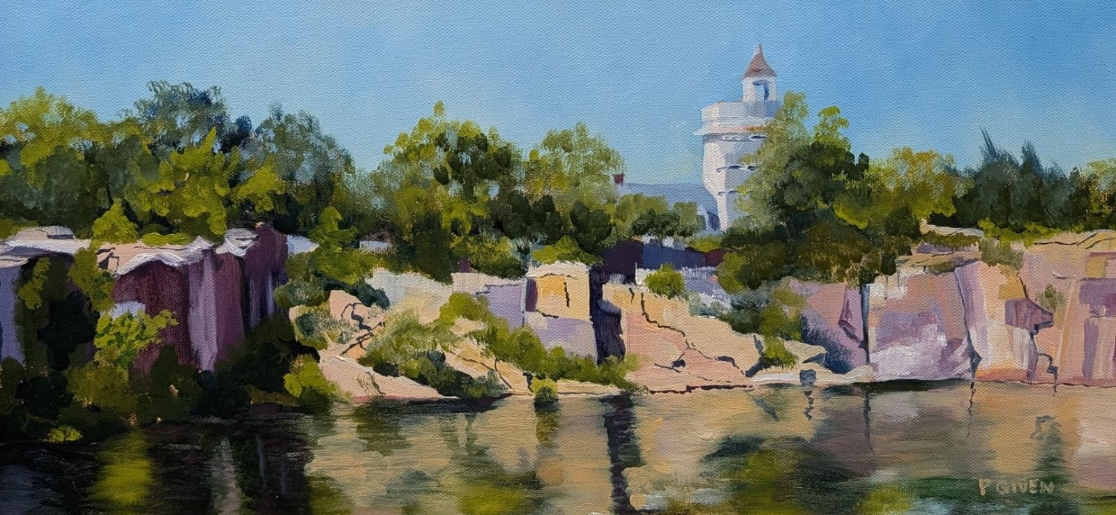 Peter Given; Halibut Quarry; Oil; Winner of the 2027 Beauport Hotel Solo Show Award for a Cape Ann Scene in any Medium