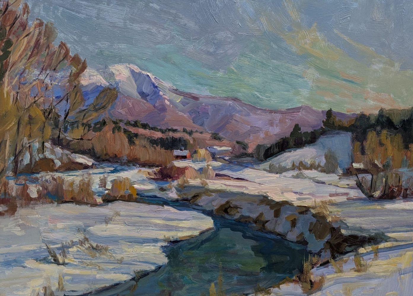 Susan Termyn; March Color, Jeffersonville; Oil; Winner of the Chartpak/Grumbacher Award of Distinction for Excellence in any Medium