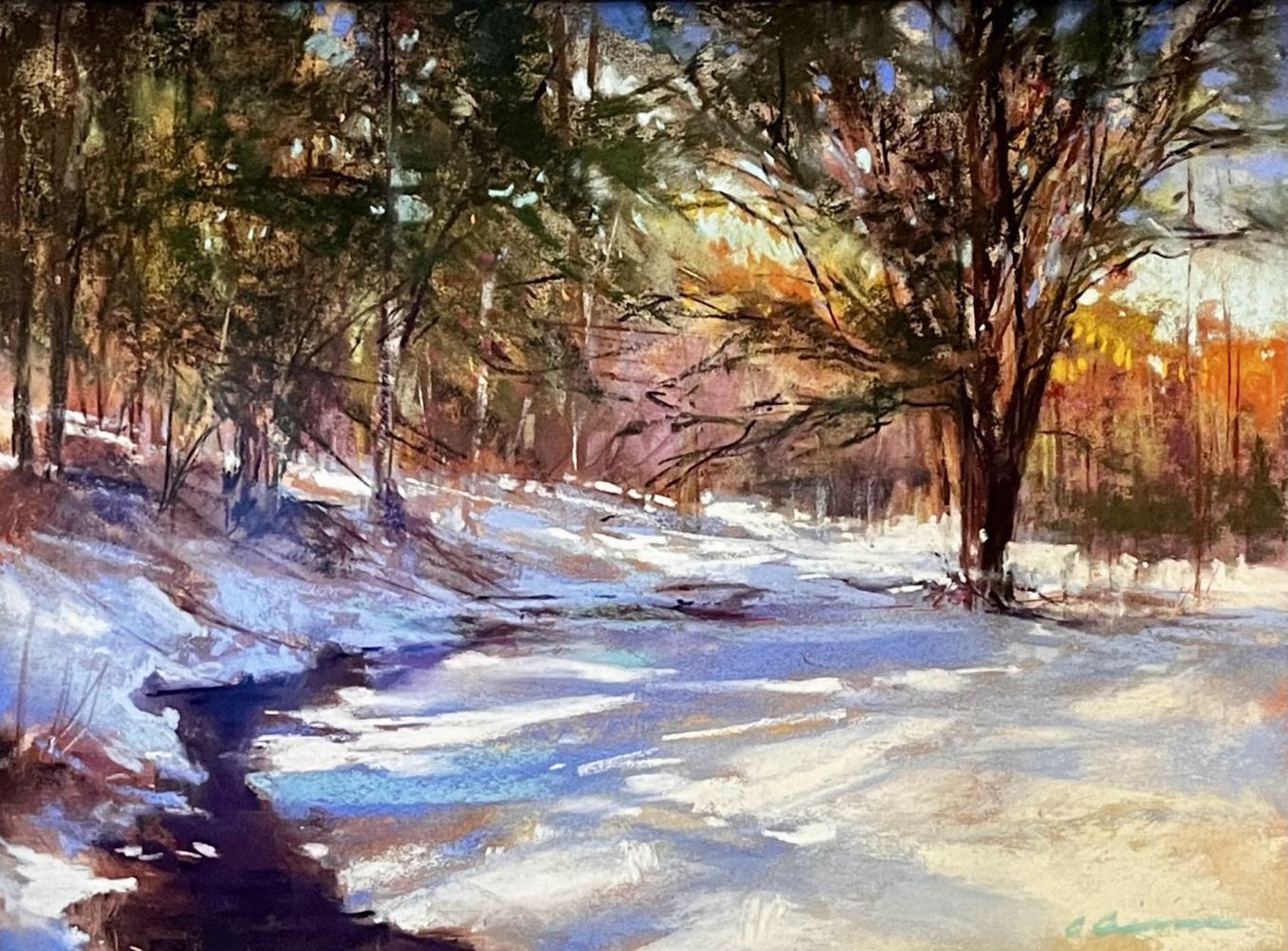 Cindy Crimmin | February Thaw II | Pastel | Winner of the Excellence in Soft Pastel Award Cindy Crimmin | February Thaw II | Pastel | Winner of the Excellence in Soft Pastel Award