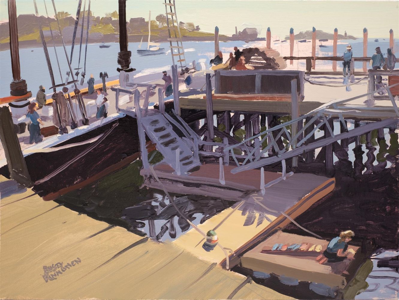 Rusty Kinnunen | Harbor Labyrinth | Oil | Winner of the Institution for Savings Award for Excellence in Any Medium
