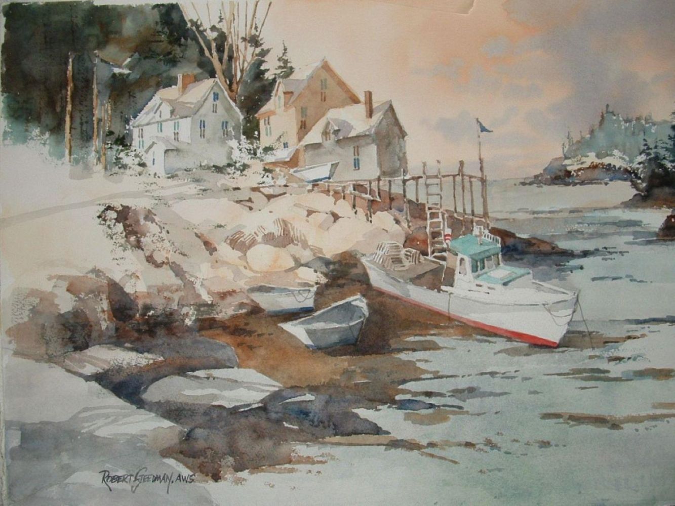 Robert Steedman | Daybreak | Watercolor | Winner of the New England Watercolor Society Reciprocal Award