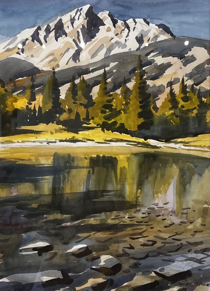 Caleb Stone | Jenny Lake, Teton National Park | Watercolor | Winner of the Betty Lou Schlemm Memorial Award for Excellence in Watercolor