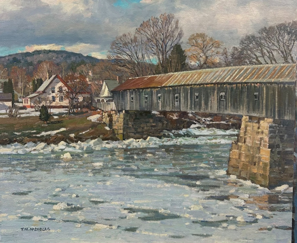 T.M. Nicholas | The Cornish Windsor Bridge | Oil | Winner of the Georgianna Waterhouse Memorial Award for Excellence in Painting