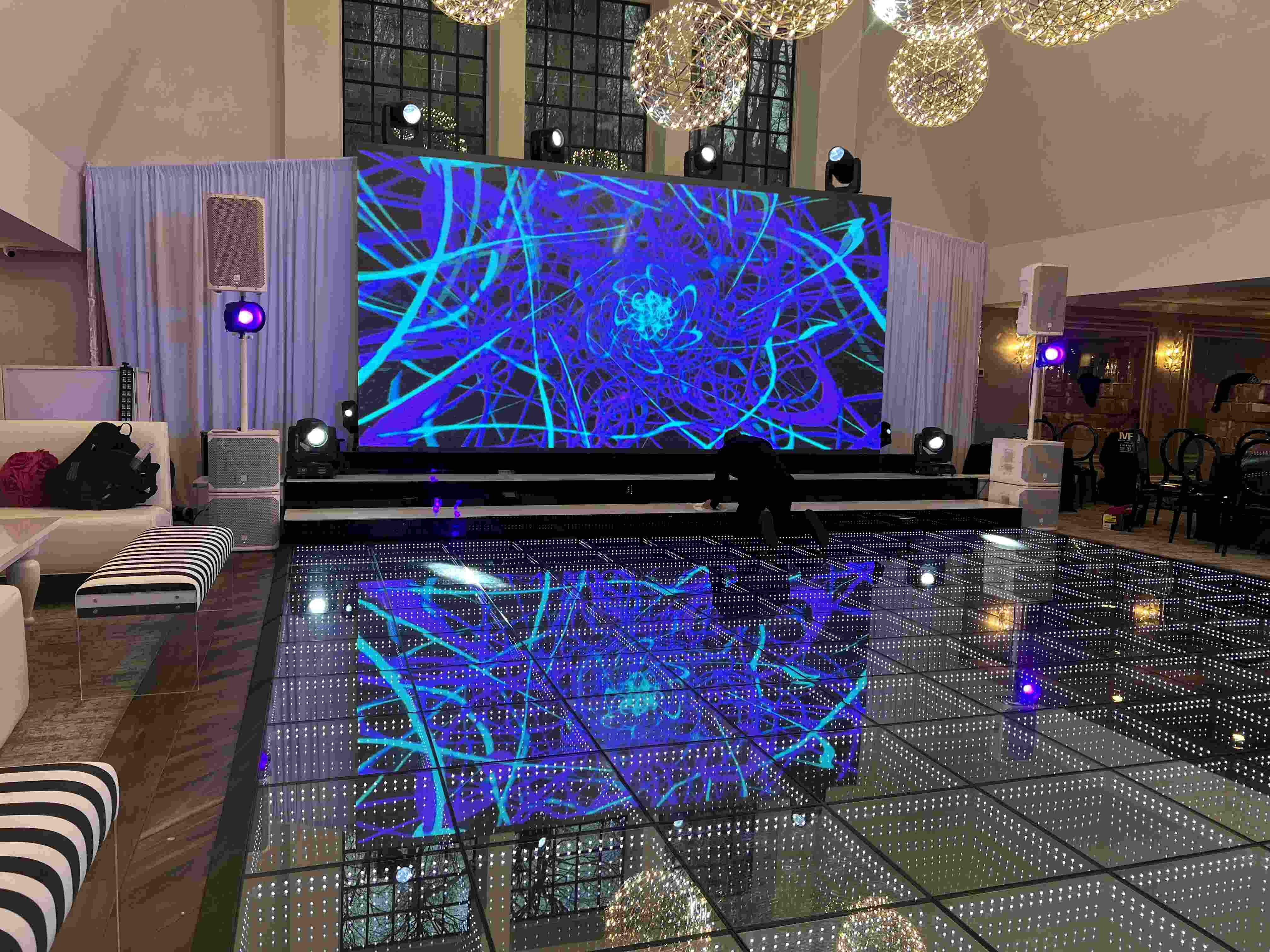 Can adjusting the power settings of LED wall panels affect their compatibility with different control systems?