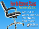 How to remove water stains & more from leather office chairs