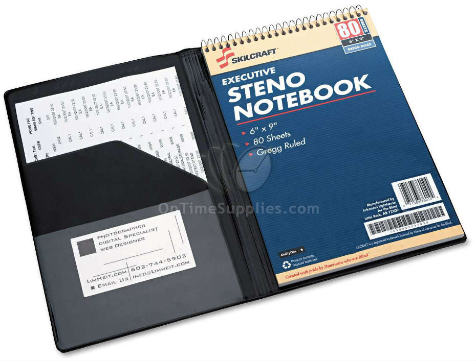 NSN4547388 AbilityOne™ Padfolio for Steno Pads